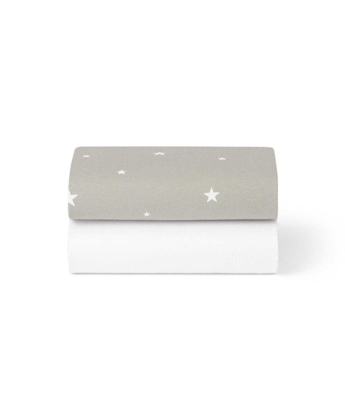 Snuz Snüz Twin Pack Crib Sheets - Grey Star