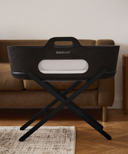 Snuz SnuzBaskit Moses Basket & Stand - Graphite