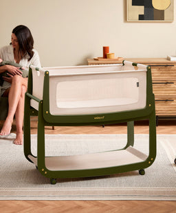 Snuz SnuzPod 5 Bedside Crib - Olive