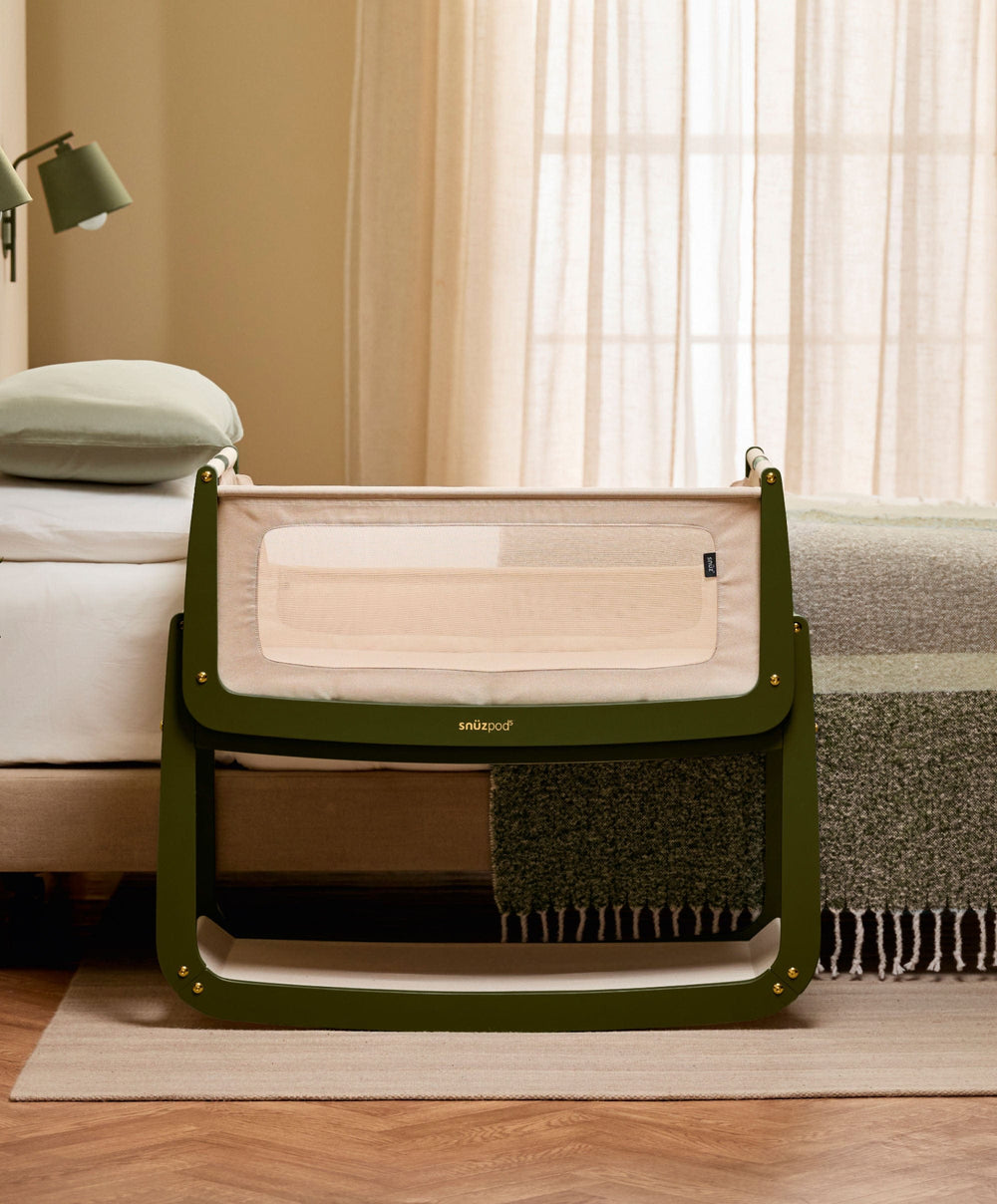 Snuz SnuzPod 5 Bedside Crib - Olive