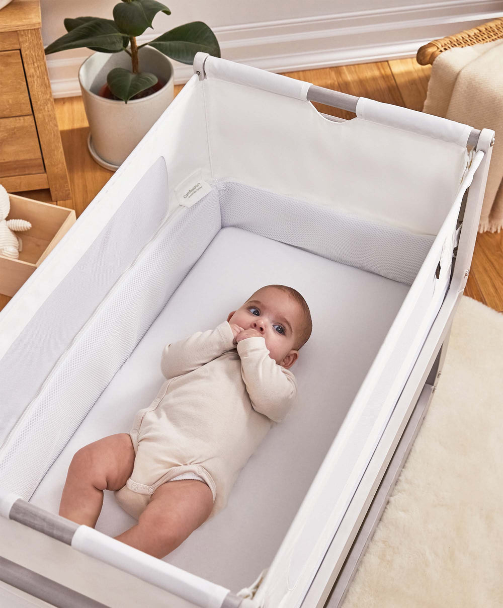 Snuz Snuzpod4 Bedside Crib - Silver Birch