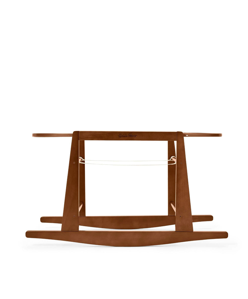 Snuz The Little Green Sheep Moses Basket Rocking Stand - Walnut