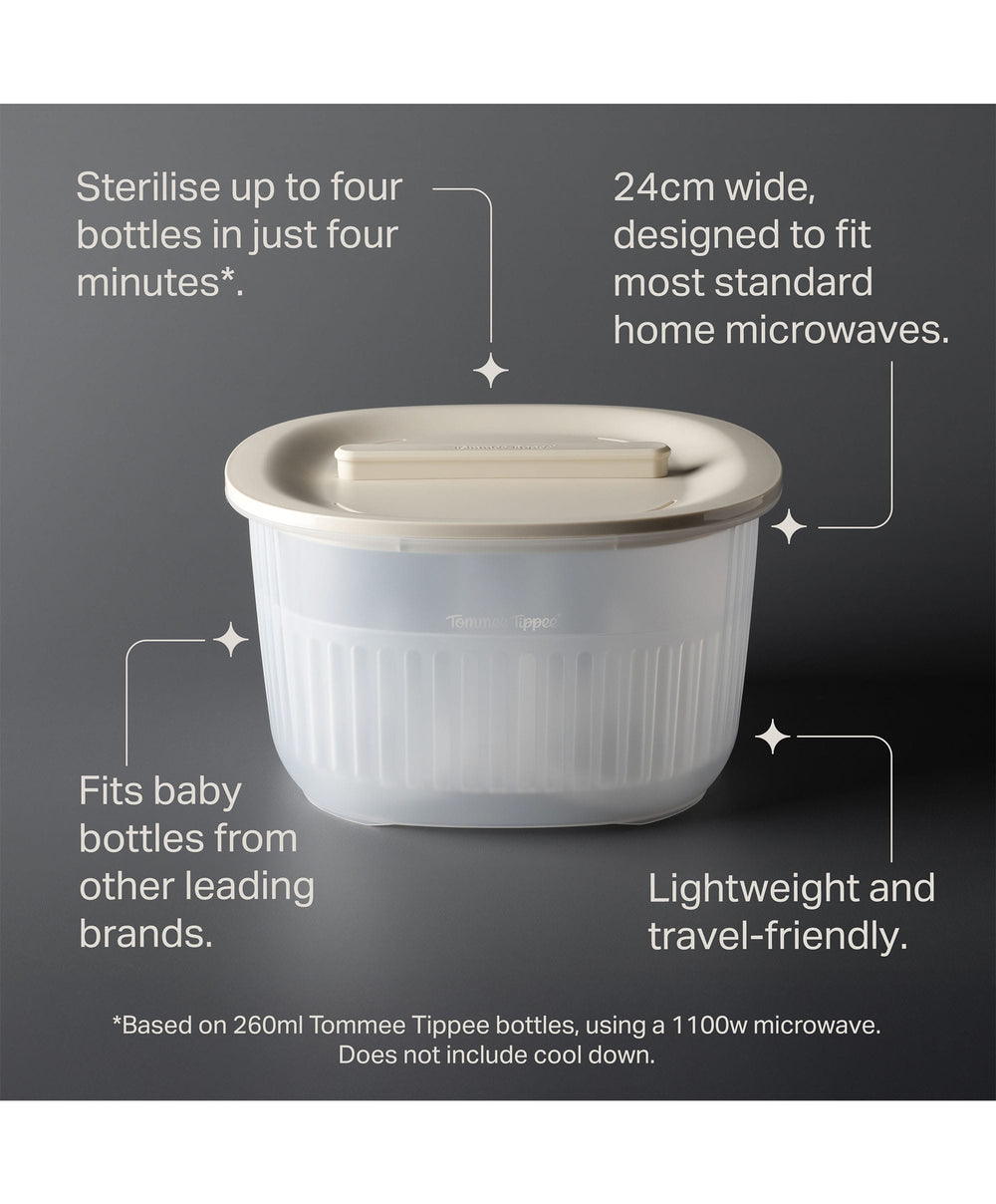 Tommee Tippee Bottle Feeding Tommee Tippee 2-in-1 Microwave Steriliser