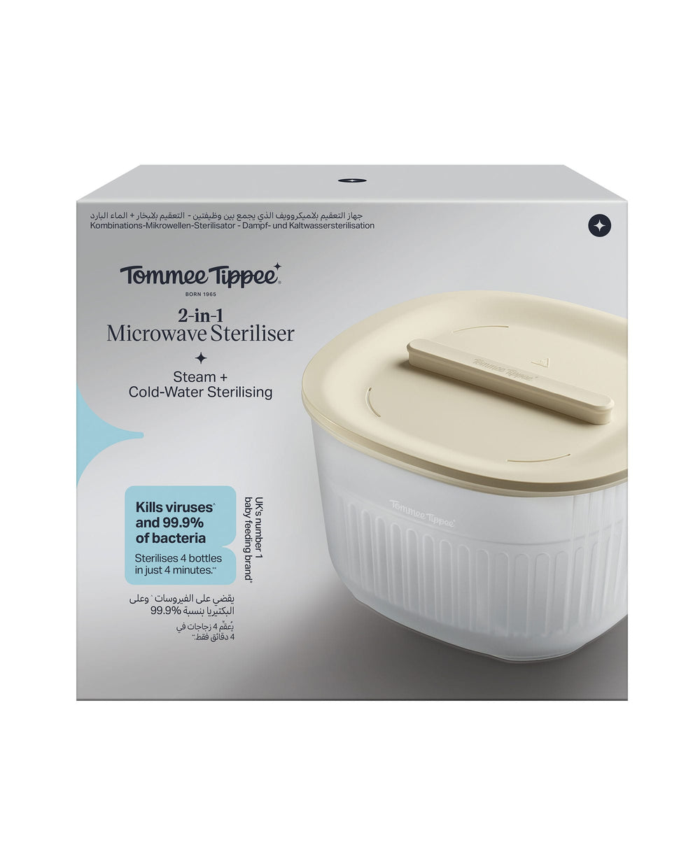Tommee Tippee Bottle Feeding Tommee Tippee 2-in-1 Microwave Steriliser