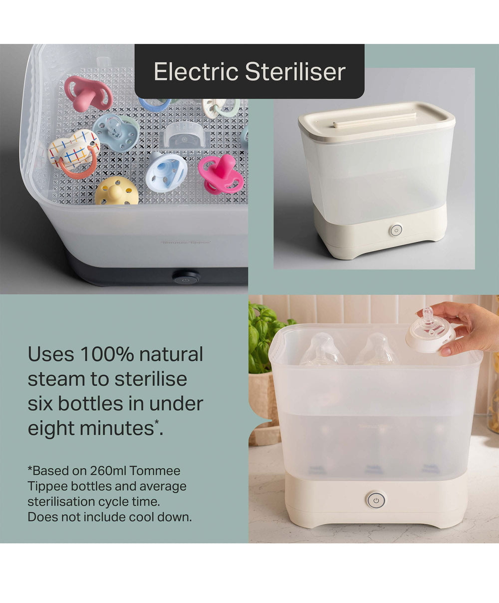 Tommee Tippee Bottle Feeding Tommee Tippee Bottle and Steriliser Set - Black
