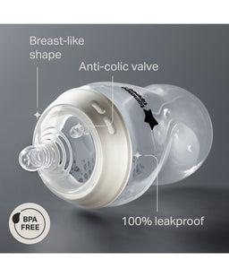 Tommee Tippee Bottle Feeding Tommee Tippee Natural Start Anti-Colic Baby Bottle (Pack of 3) - 150ml