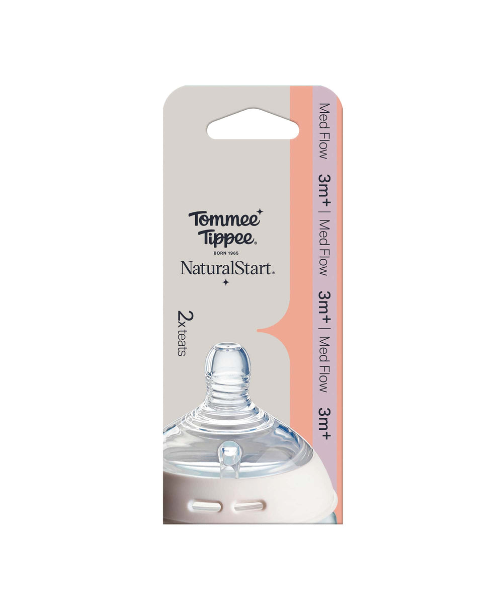 Tommee Tippee Bottle Feeding Tommee Tippee Natural Start Medium Flow Teat (Pack of 2)