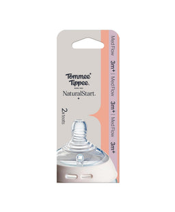 Tommee Tippee Bottle Feeding Tommee Tippee Natural Start Medium Flow Teat (Pack of 2)