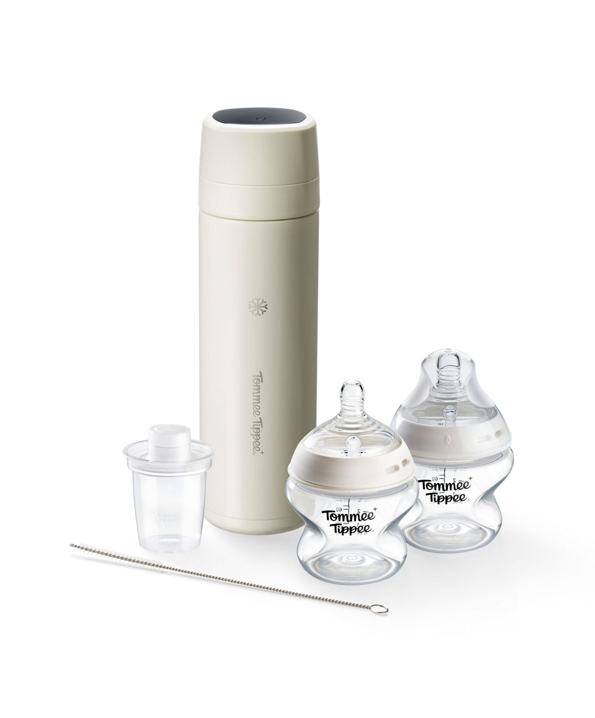 Tommee Tippee Bottle Feeding Tommee Tippee PrepGo Portable Formula Feed Maker & Newborn Bottles - White