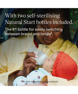 Tommee Tippee Bottle Feeding Tommee Tippee PrepGo Portable Formula Feed Maker & Newborn Bottles - White