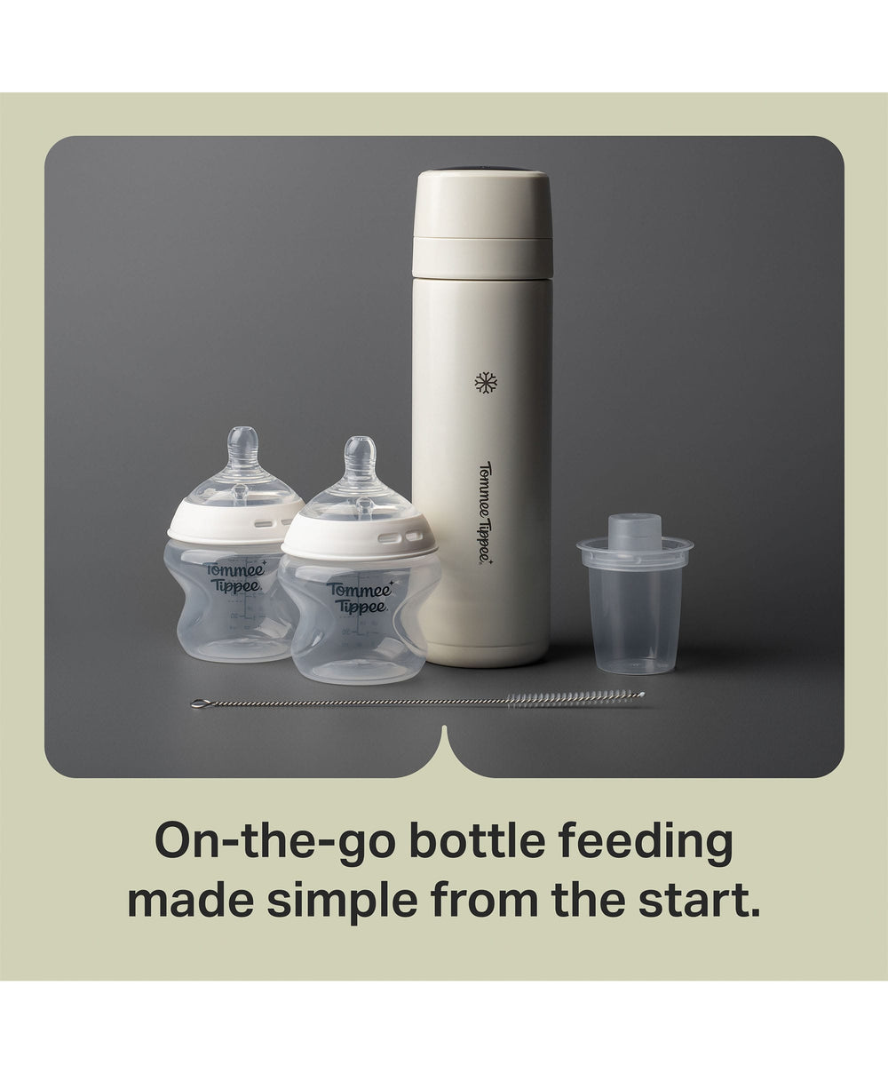 Tommee Tippee Bottle Feeding Tommee Tippee PrepGo Portable Formula Feed Maker &amp; Newborn Bottles - White
