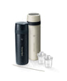 Tommee Tippee Bottle Feeding Tommee Tippee PrepGo Portable Formula Feed Maker Set with Built-in UV Steriliser - Black and White