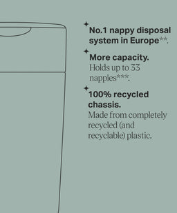 Tommee Tippee Nappy Bins Tommee Tippee Twist & Click Advanced Nappy Bin & 7 Refill Cassettes