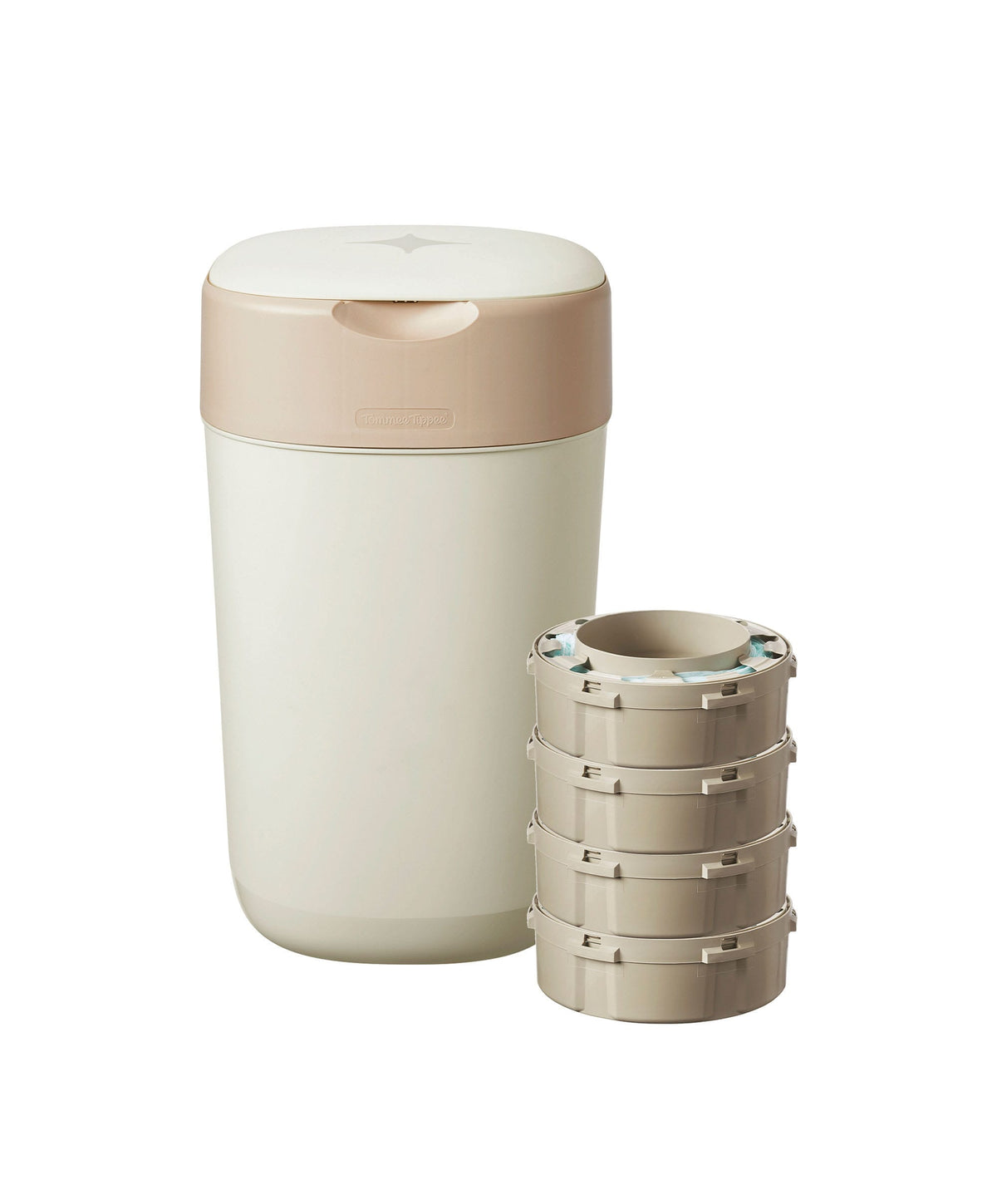 Tommee Tippee Nappy Bins Tommee Tippee Twist & Click Nappy Bin & 4 Refill Cassettes