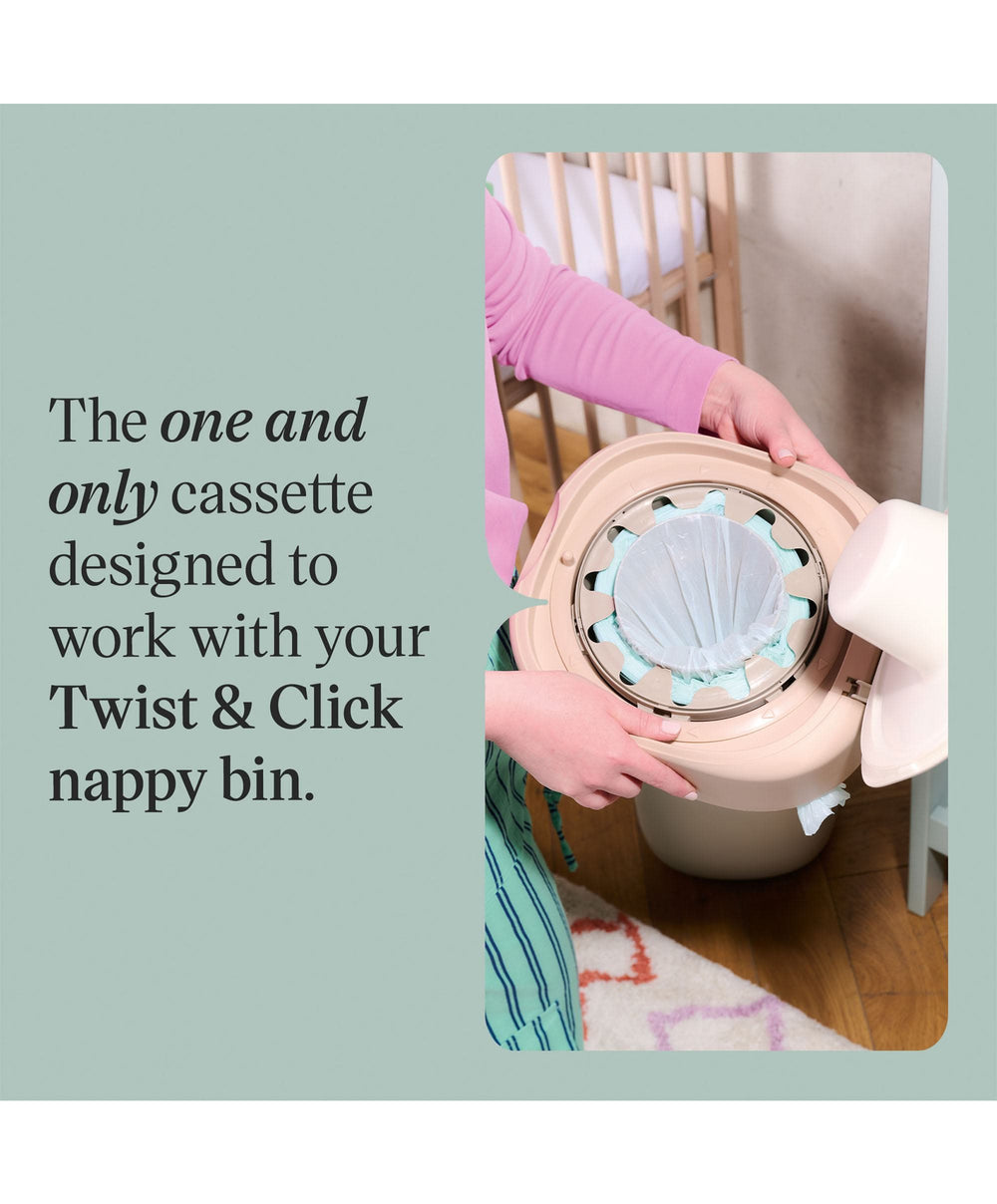 Tommee Tippee Nappy Bins Tommee Tippee Twist &amp; Click Nappy Bin Refill Cassettes (6 pack)