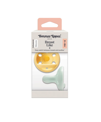 Tommee Tippee Soothers Tommee Tippee Breast-like Soothers 0-6m (2 Pack)