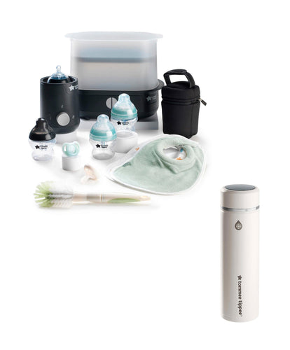 Tommee Tippee Tommee Tippee Complete Feeding Set & GoPrep Formula Feed Maker Bundle - Black