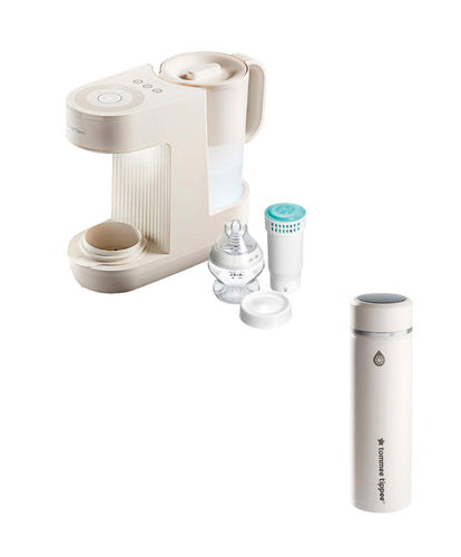 Tommee Tippee Tommee Tippee Perfect Prep Formula Feed Maker & GoPrep Formula Feed Maker Bundle - Chalk