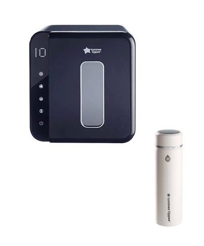 Tommee Tippee Tommee Tippee Ultra UV 3-in-1 Electric Steriliser & GoPrep Formula Feed Maker Bundle - Black