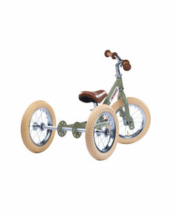 Trybike Outdoor Play Hippy Chick 2 in 1 Balance Trybike Toy - Vintage Green