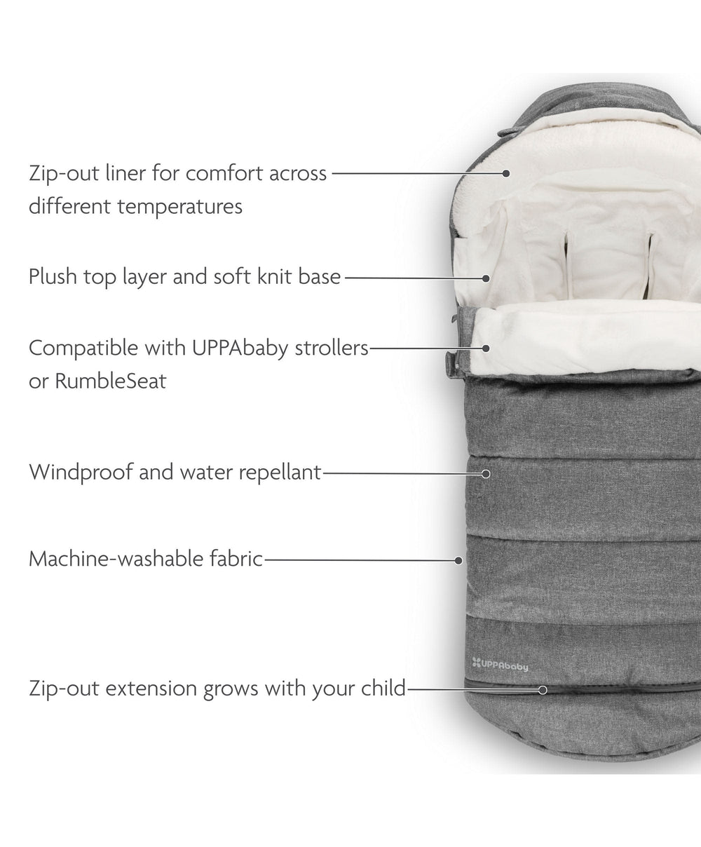 Uppababy Footmuffs UPPAbaby CozyGanoosh – Greyson