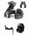 Uppababy Pushchairs UPPAbaby Vista V3 Stroller Bundle with Maxi-Cosi Pebble 360 Pro&sup2; Car Seat  – Greyson