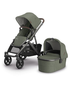 Uppababy Pushchairs UPPAbaby Vista V3 Stroller & Carrycot Bundle with Maxi-Cosi Pebble 360 Pro² Car Seat & Base (5 Pieces) – Evelyn
