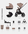 Venicci Pushchairs Claro 2 4in1 Ultimate Pushchair Bundle (13 Pieces) - Almond
