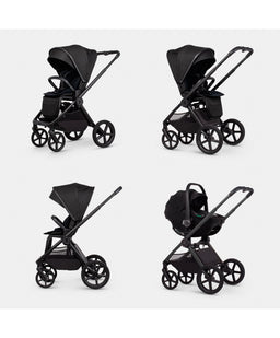 Venicci Pushchairs Upline 3 4in1 Plus Ultimate Pushchair Bundle (16 Pieces) - Onyx