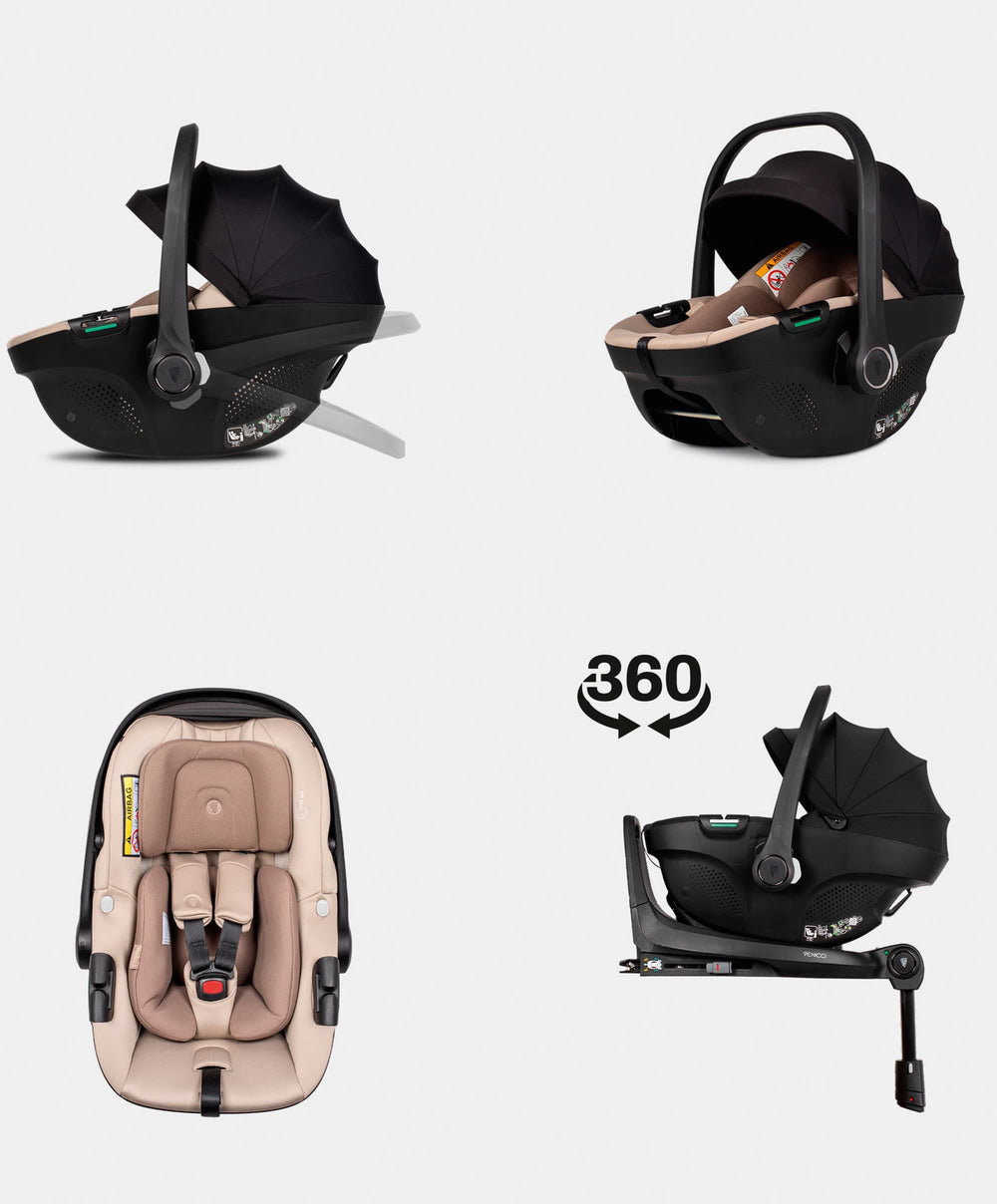 Venicci Pushchairs Upline 3 4in1 Plus Ultimate Pushchair Bundle (16 Pieces) - Sand