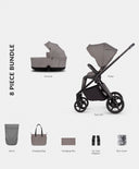 Venicci Pushchairs Venicci Claro 2in1 Essential Pushchair Bundle (8 Pieces) - Almond