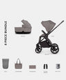 Venicci Pushchairs Venicci Claro 2in1 Essential Pushchair Bundle (8 Pieces) - Almond