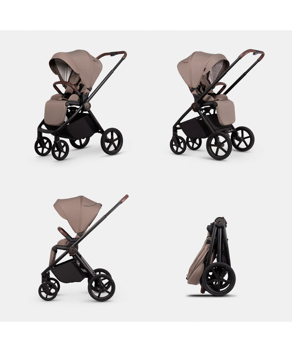 Venicci Pushchairs Venicci Claro 2in1 Essential Pushchair Bundle (8 Pieces) - Almond