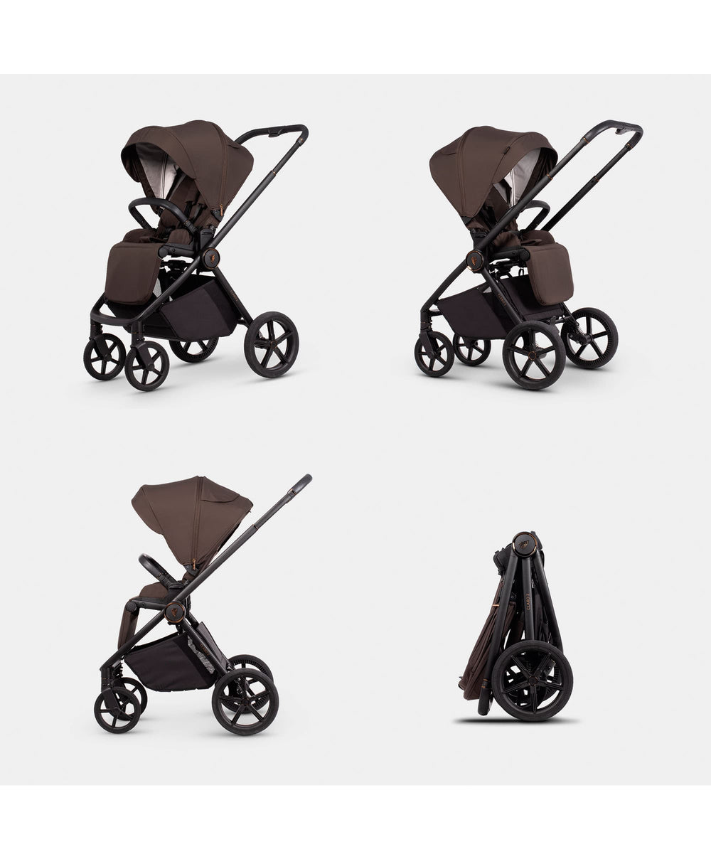 Venicci Pushchairs Venicci Claro 2in1 Essential Pushchair Bundle (8 Pieces) - Chocolate