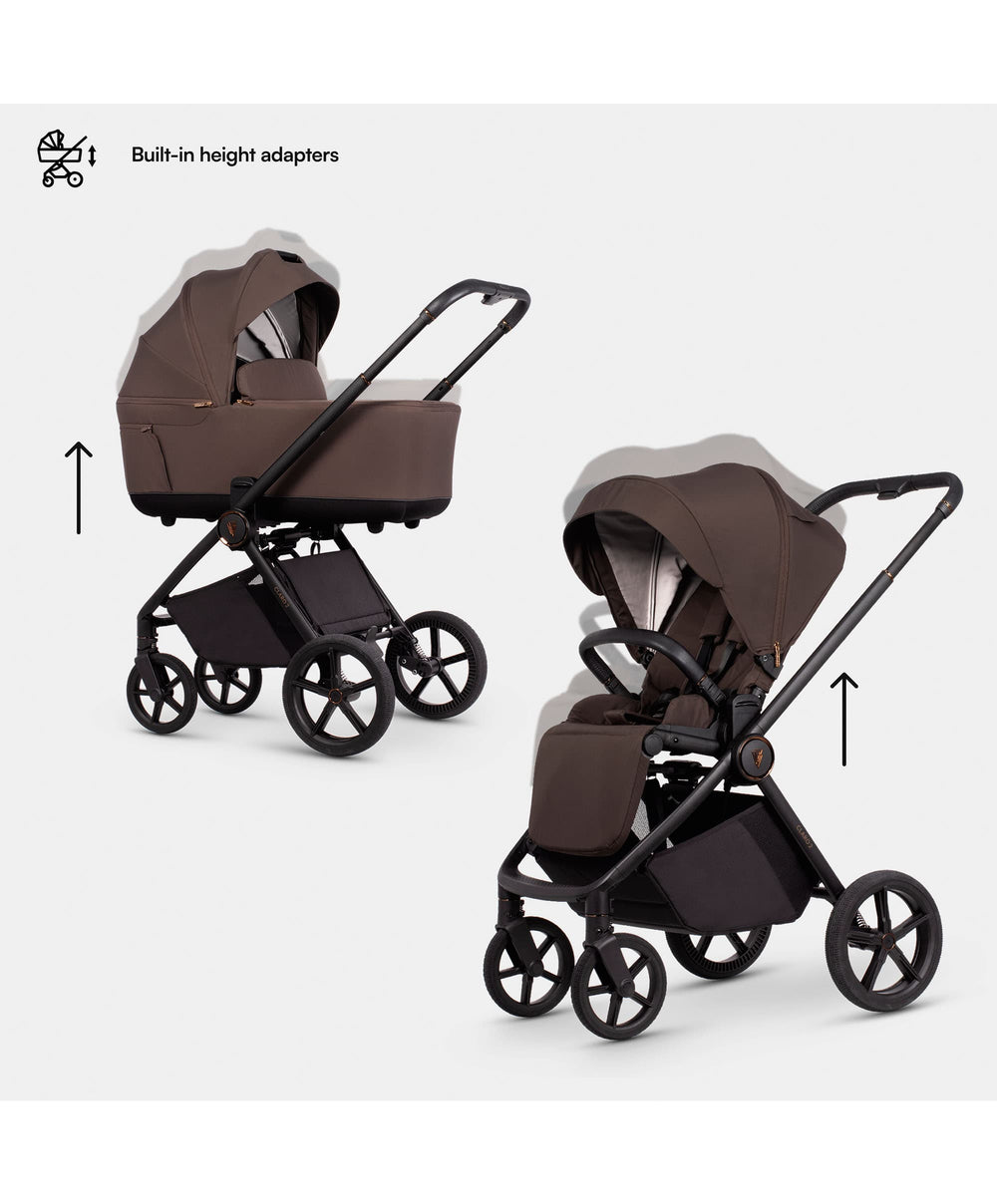 Venicci Pushchairs Venicci Claro 2in1 Essential Pushchair Bundle (8 Pieces) - Chocolate