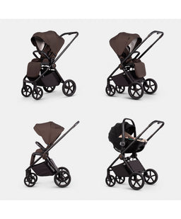 Venicci Pushchairs Venicci Claro 4in1 Luxury Pushchair Bundle Tiago 2 Car Seat (10 pieces) - Chocolate