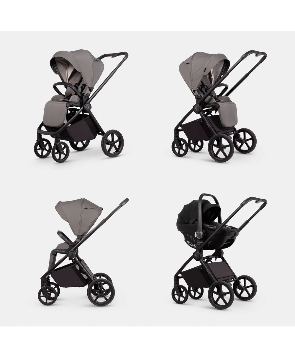 Venicci Pushchairs Venicci Claro 4in1 Luxury Pushchair Bundle with Tiago Cae Seat (10 pieces) - Fog