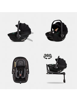Venicci Pushchairs Venicci Upline 3 4in1 Pushchair Bundle With Tiago 2 Car Seat (13 Pieces) - Onyx