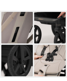 Venicci Pushchairs Venicci Upline 3 4in1 Pushchair Bundle With Tiago 2 Car Seat (13 Pieces) - Onyx