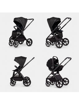 Venicci Pushchairs Venicci Upline 3 4in1 Pushchair Bundle With Tiago 2 Car Seat (13 Pieces) - Onyx
