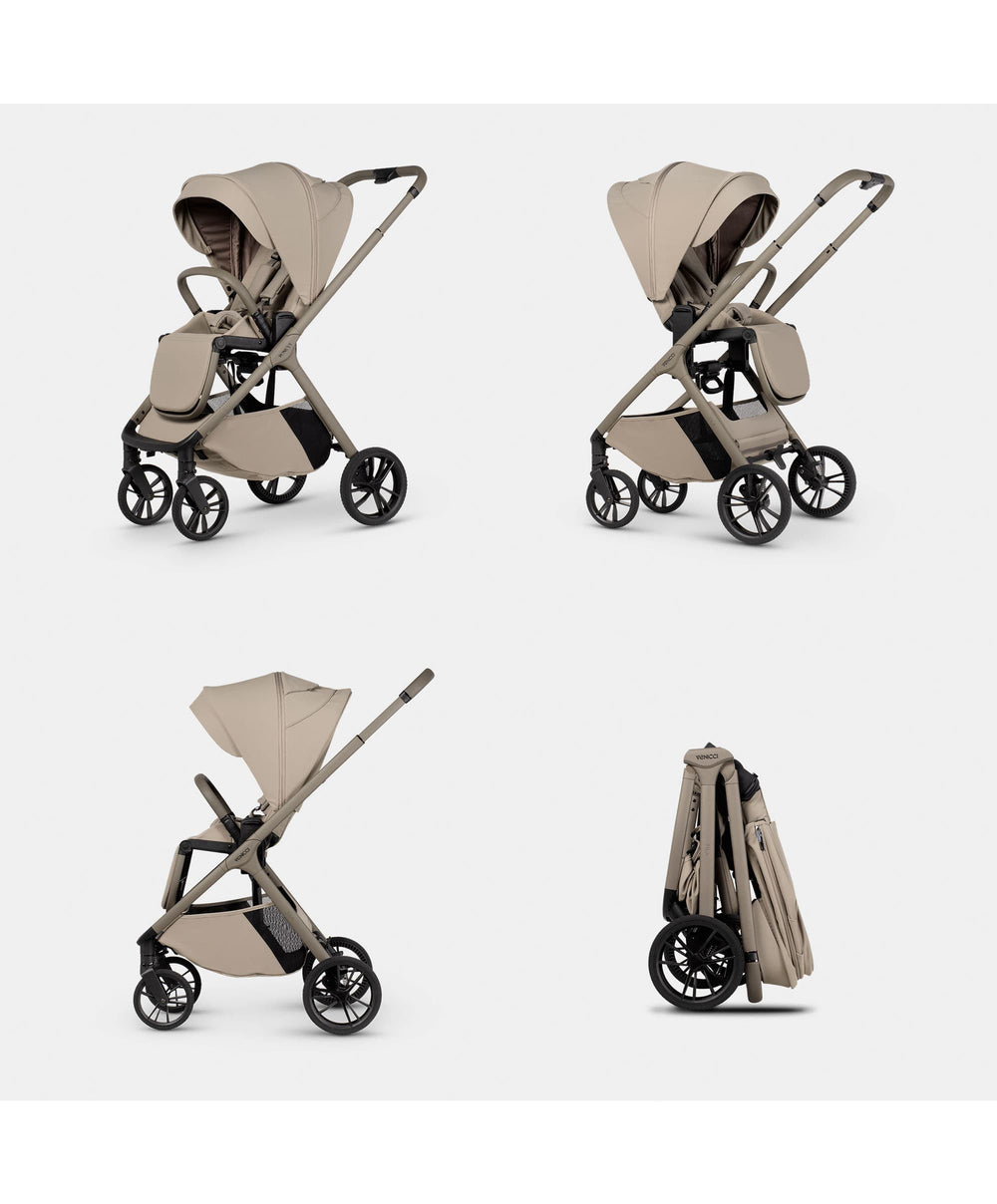 Venicci Tila 2in1 Essential Pushchair Bundle (11 Pieces) -  Latte