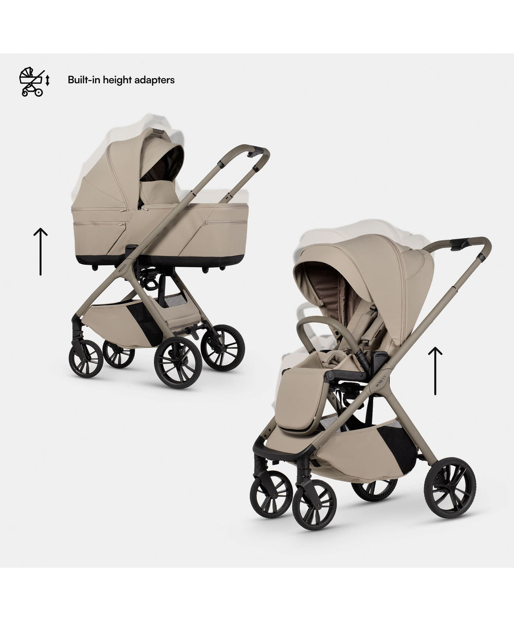 Venicci Tila 2in1 Essential Pushchair Bundle (11 Pieces) -  Latte