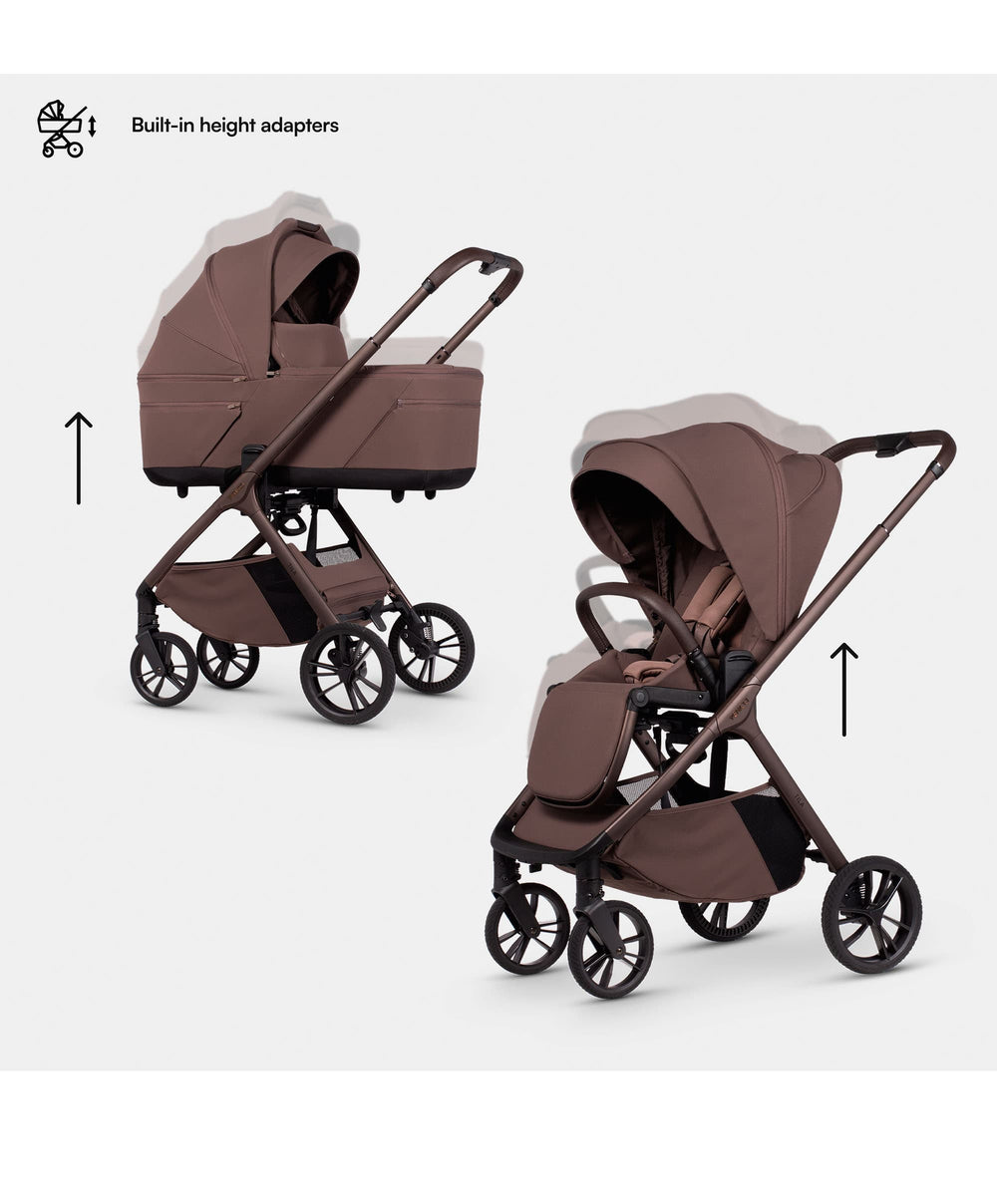 Venicci Tila 2in1 Essential Pushchair Bundle (11 Pieces) - Noce