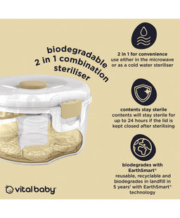 Vital Baby Vital Baby Nurture 2 in 1 combination steriliser