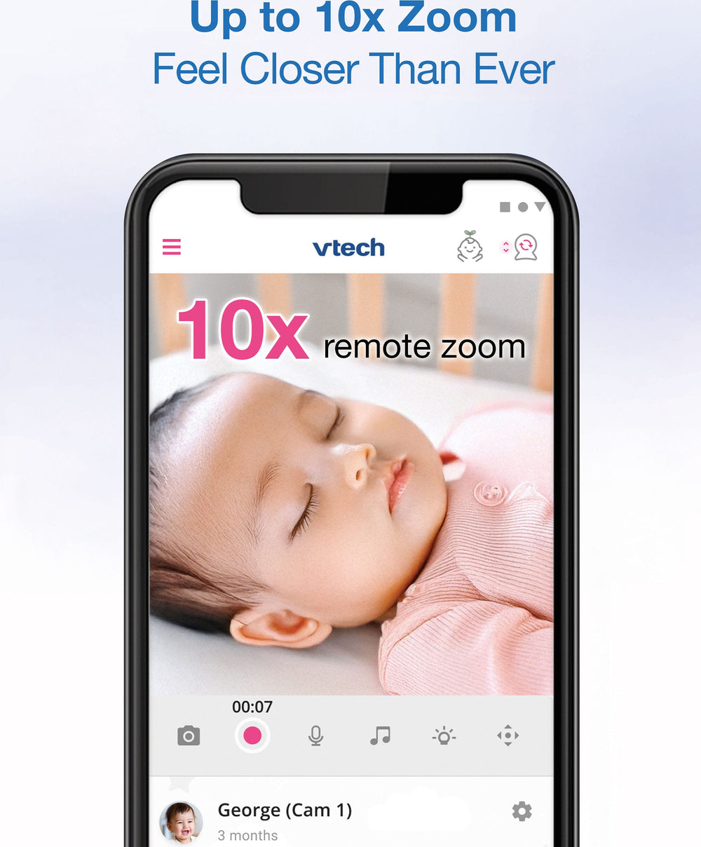 VTech Baby Monitors VTech RM4761 5inch Smart Wi-Fi 1080p Pan &amp; Tilt Monitor - White