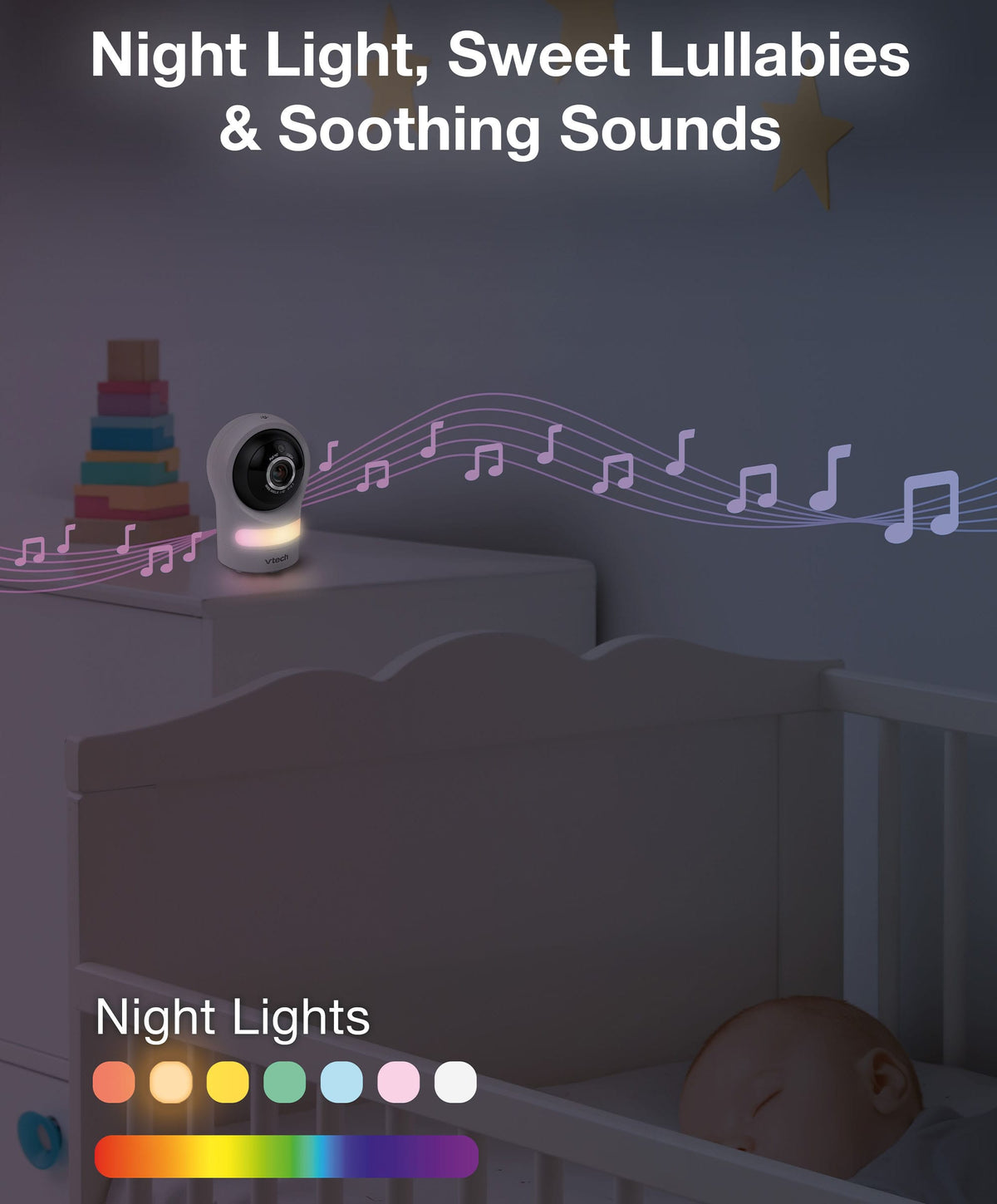 VTech Baby Monitors VTech RM4761 5inch Smart Wi-Fi 1080p Pan & Tilt Monitor - White