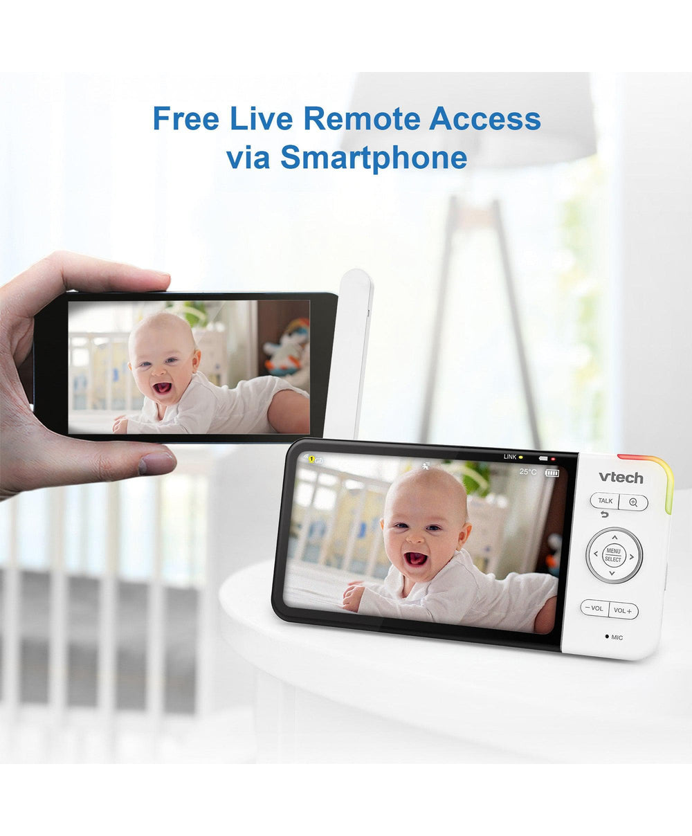 VTech Baby Monitors VTech RM5755HD 5 Smart Baby Monitor &amp; Camera Floorstand - White