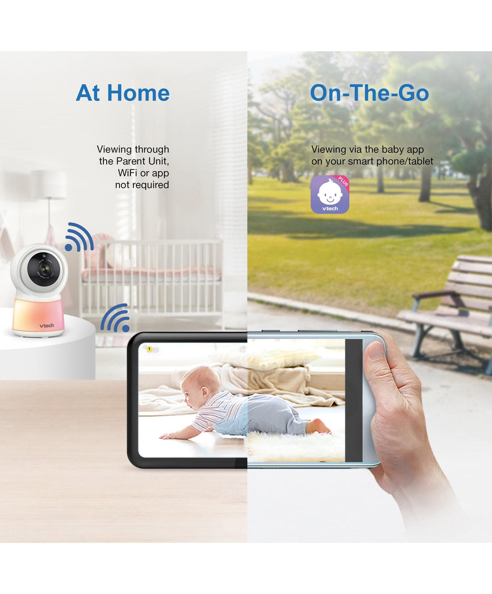 VTech Baby Monitors VTech RM5755HD 5 Smart Baby Monitor &amp; Camera Floorstand - White