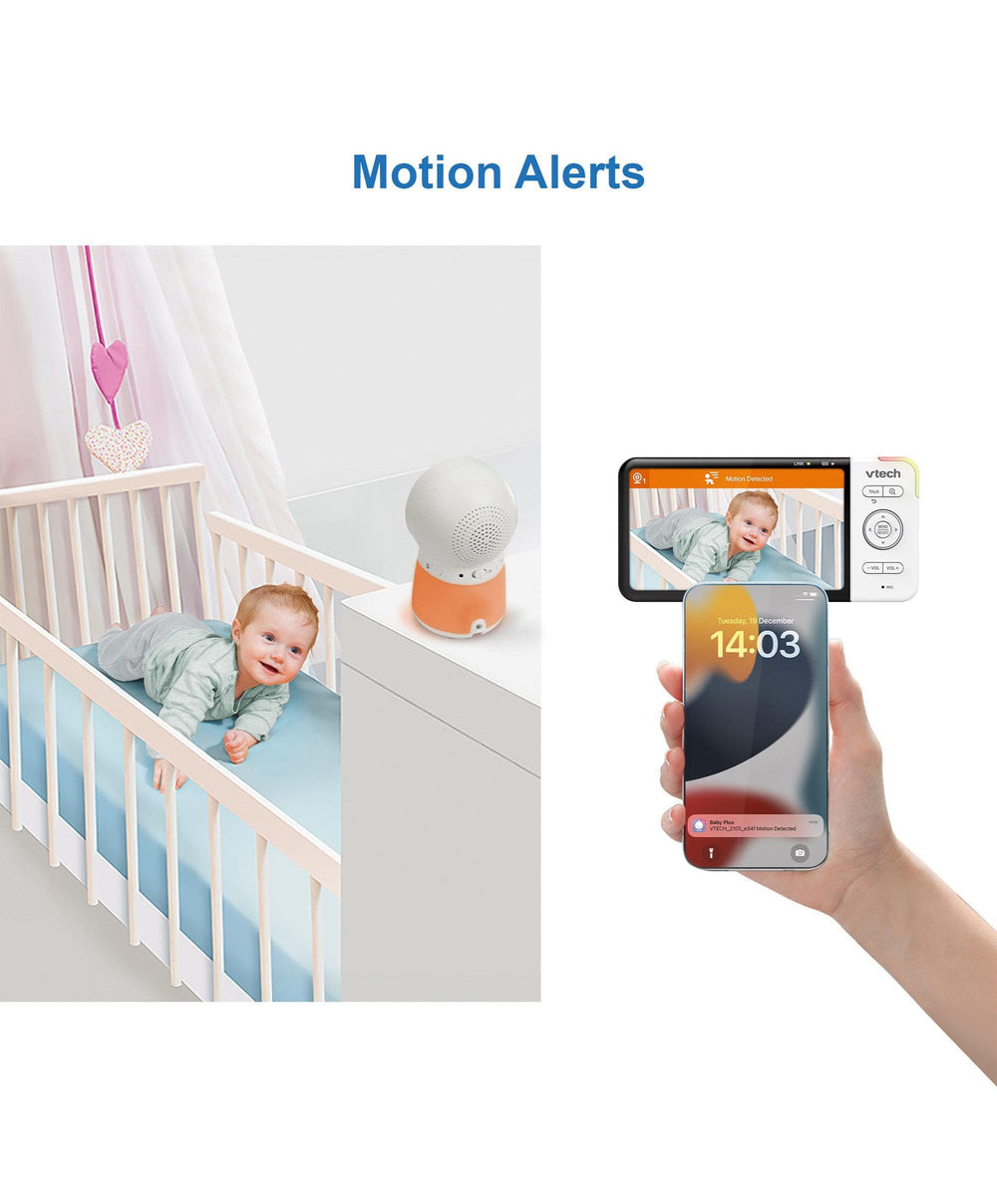 VTech Baby Monitors VTech RM5755HD 5 Smart Baby Monitor &amp; Camera Floorstand - White