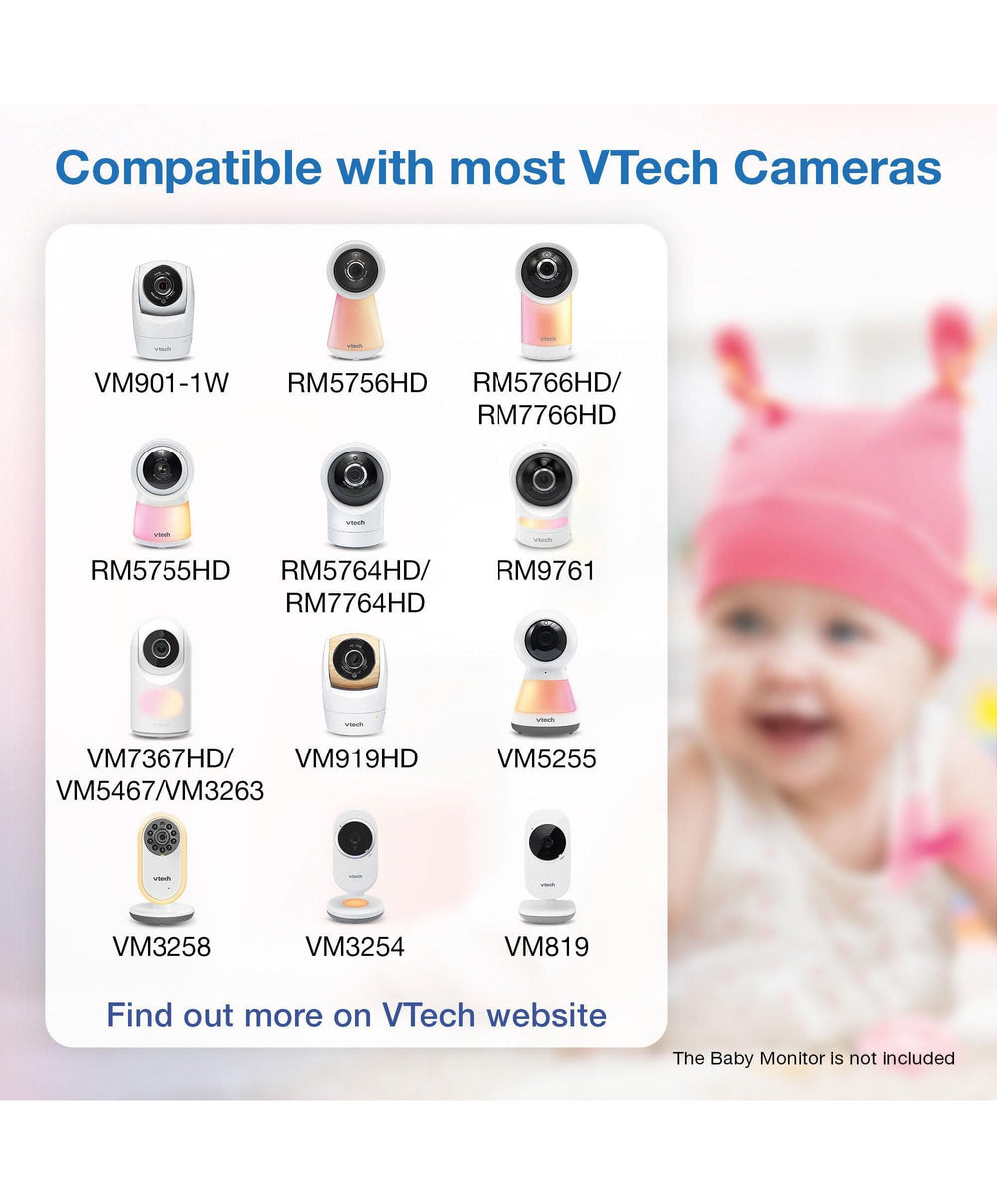 VTech Baby Monitors VTech RM5766HD Smart Video Baby Monitor &amp; Camera Floorstand - White